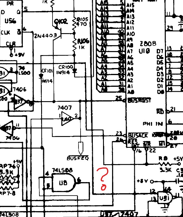 Revision 6 VDC schematic for CPU logic