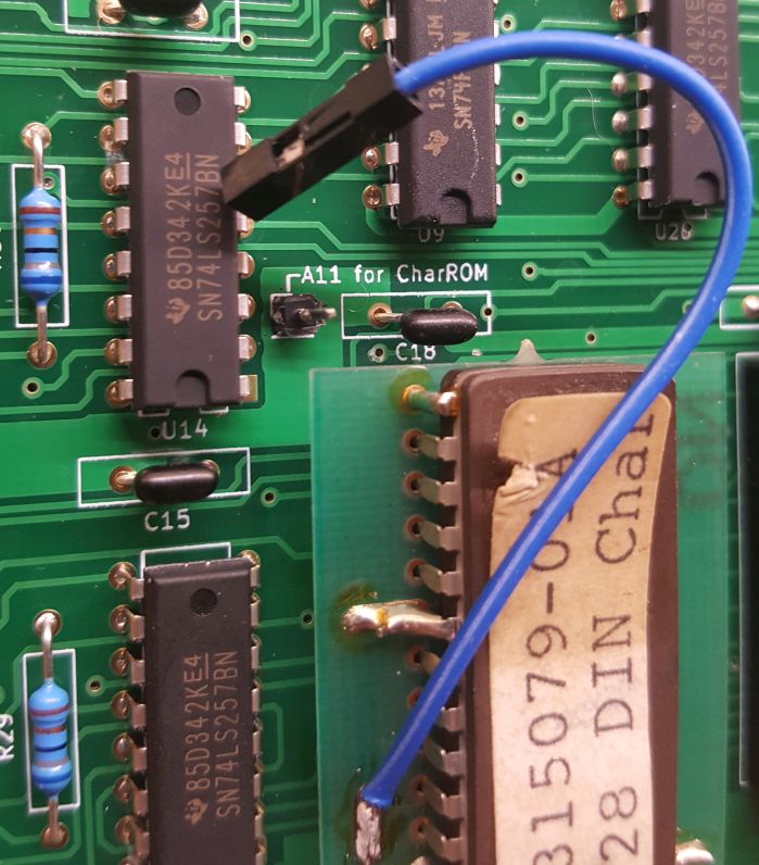 C128Neo A11 pin for CharROM