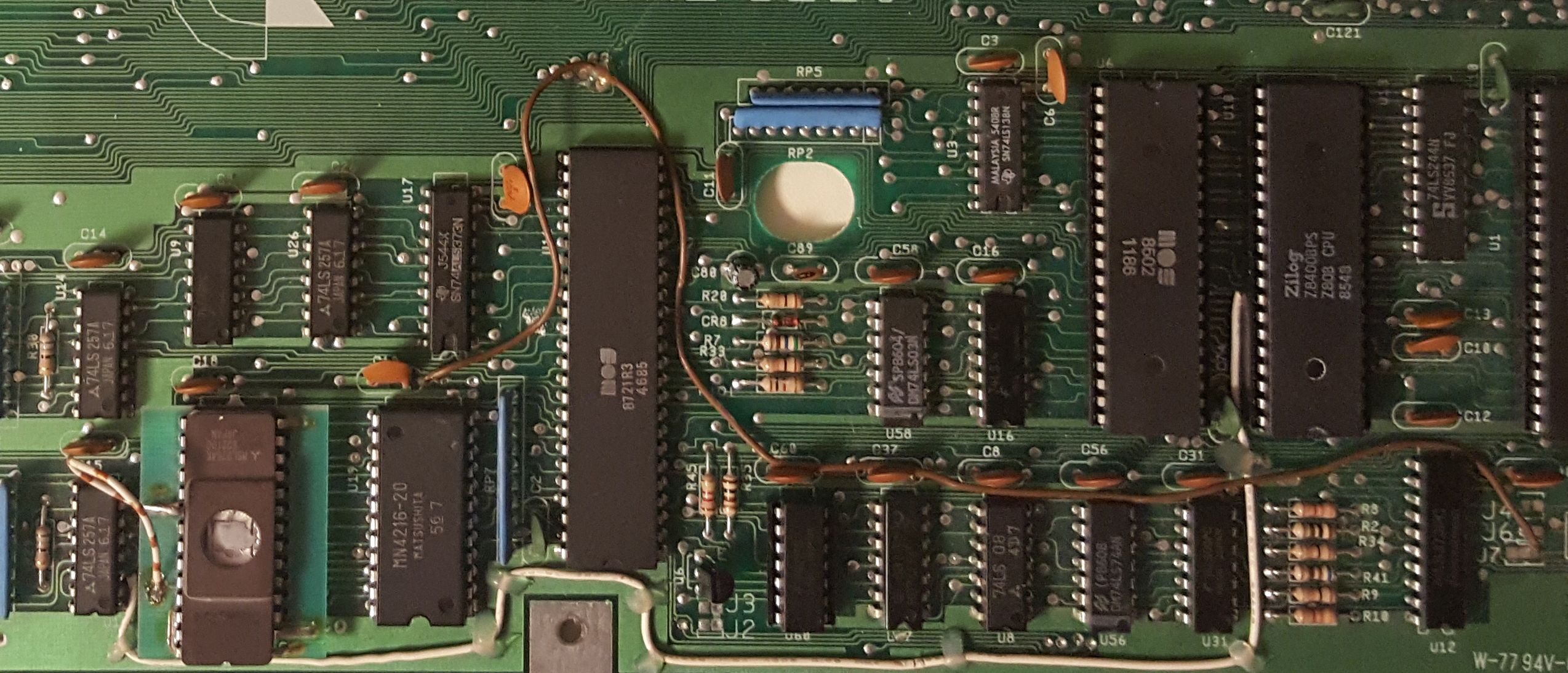 Original C128 rev 9 board