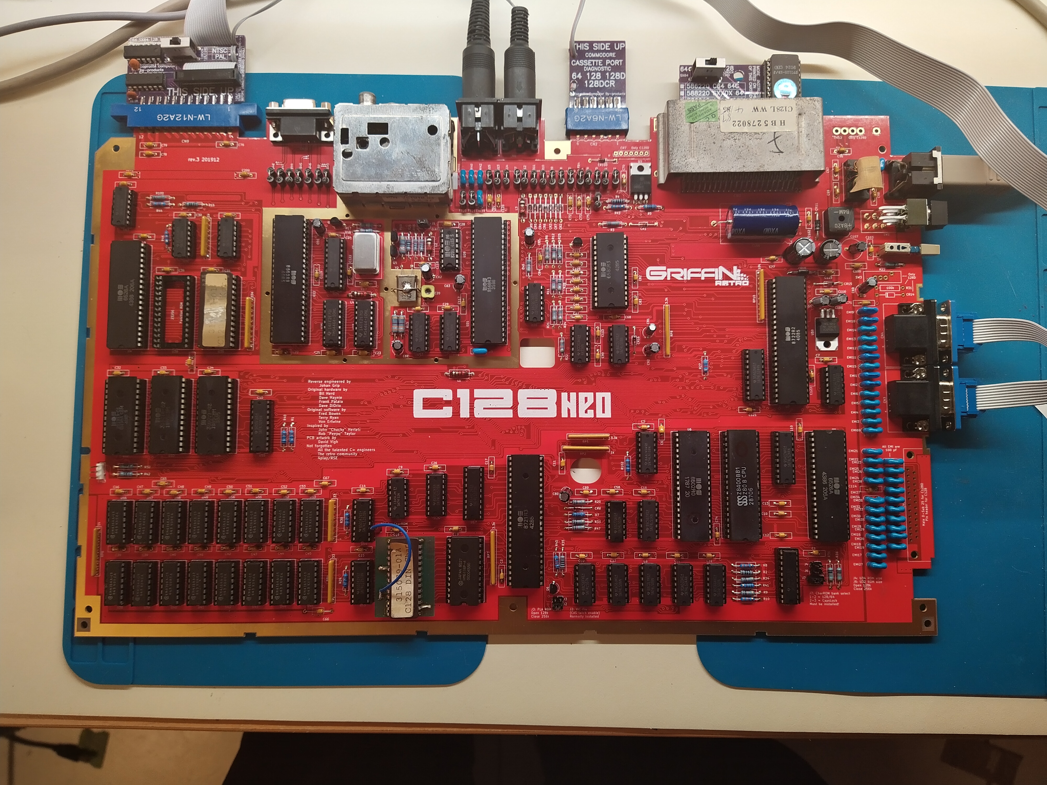 An assmebled revision 3 board